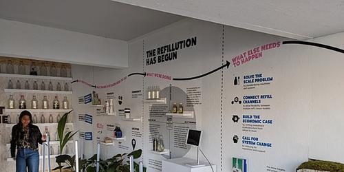 Pop-up installation to showcase Ecover's Refullution campaign